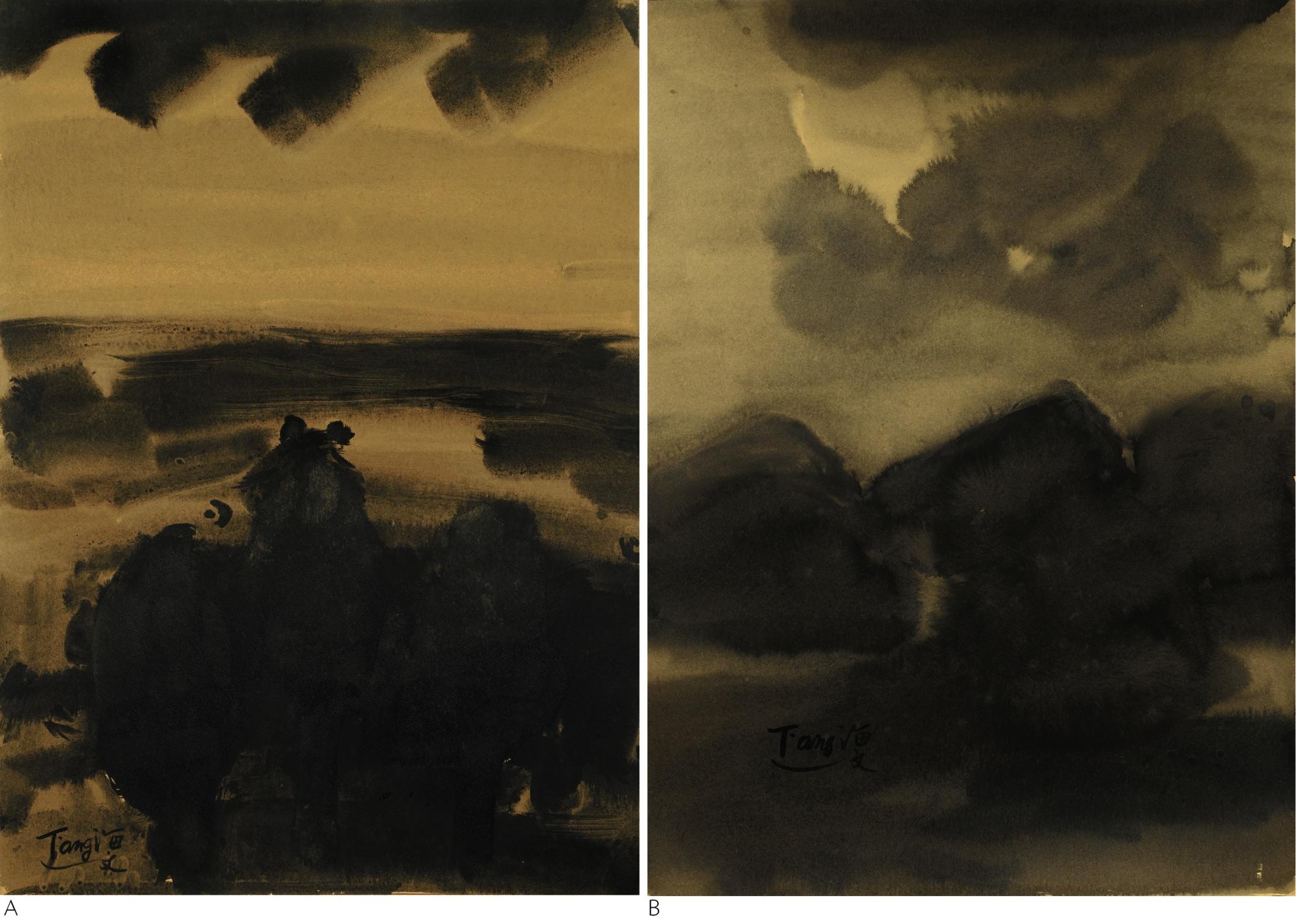 Tang Haiwen - A: Sans Titre; B: Sans Titre [Two Works]