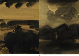 Tang Haiwen - A: Sans Titre; B: Sans Titre [Two Works]