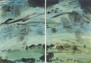Tang Haiwen - Sans Titre (Diptych)