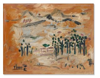 T\'Ang Haywen - Sans titre (le chat endormi)