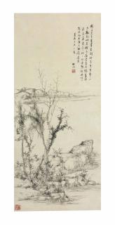 Tang Yifen - Landscape After Ni Zan