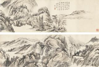 Tang Yifen - Landscape After Yuan Masters