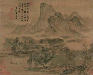 Tang Yin - Fishing Under Willow Trees