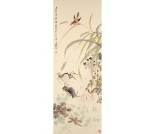 Tang Yun - Autumn Crab and Bird, 1939