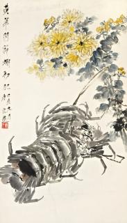 Tang Yun - Crabs And Chrysanthemums