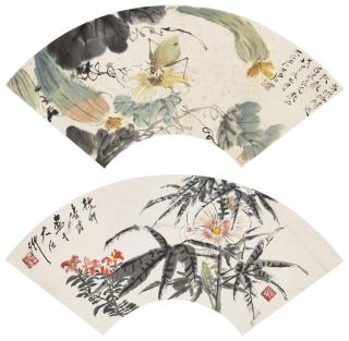 Tang Yun - Flowers and Insects Fan Leaves Collection