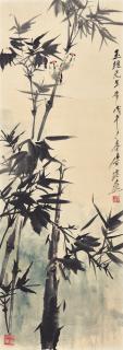 Tang Yun - Sparrows and Bamboo