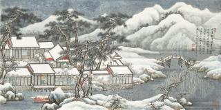 Tang Zheming - Mountain Studio In The Snow