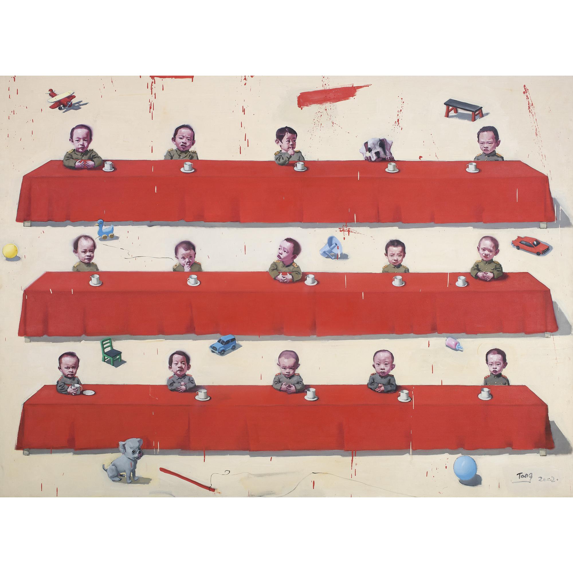 Tang Zhigang - Children In Meeting (3 Long Tables)