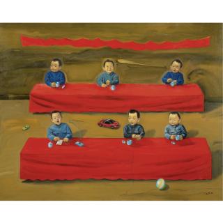 Tang Zhigang - Children In Meeting, Hong Kong No. 3