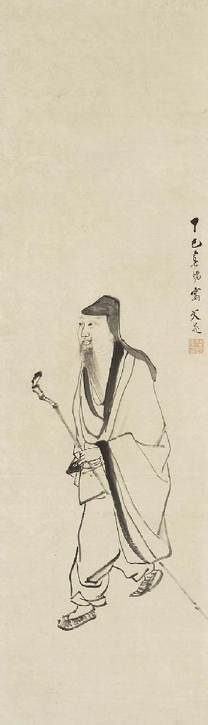 Tani Buncho - The poet To no Enmei (Tao Yuan-Ming)