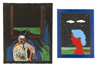 Tano Festa - Lotto di due opere