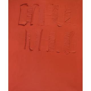 Tano Festa - Rosso N. 15