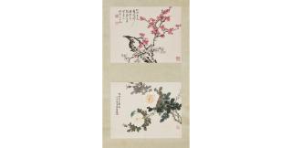 Tao Shoubo - Plum Blossoms, 1970; Rose and Insect, 1967