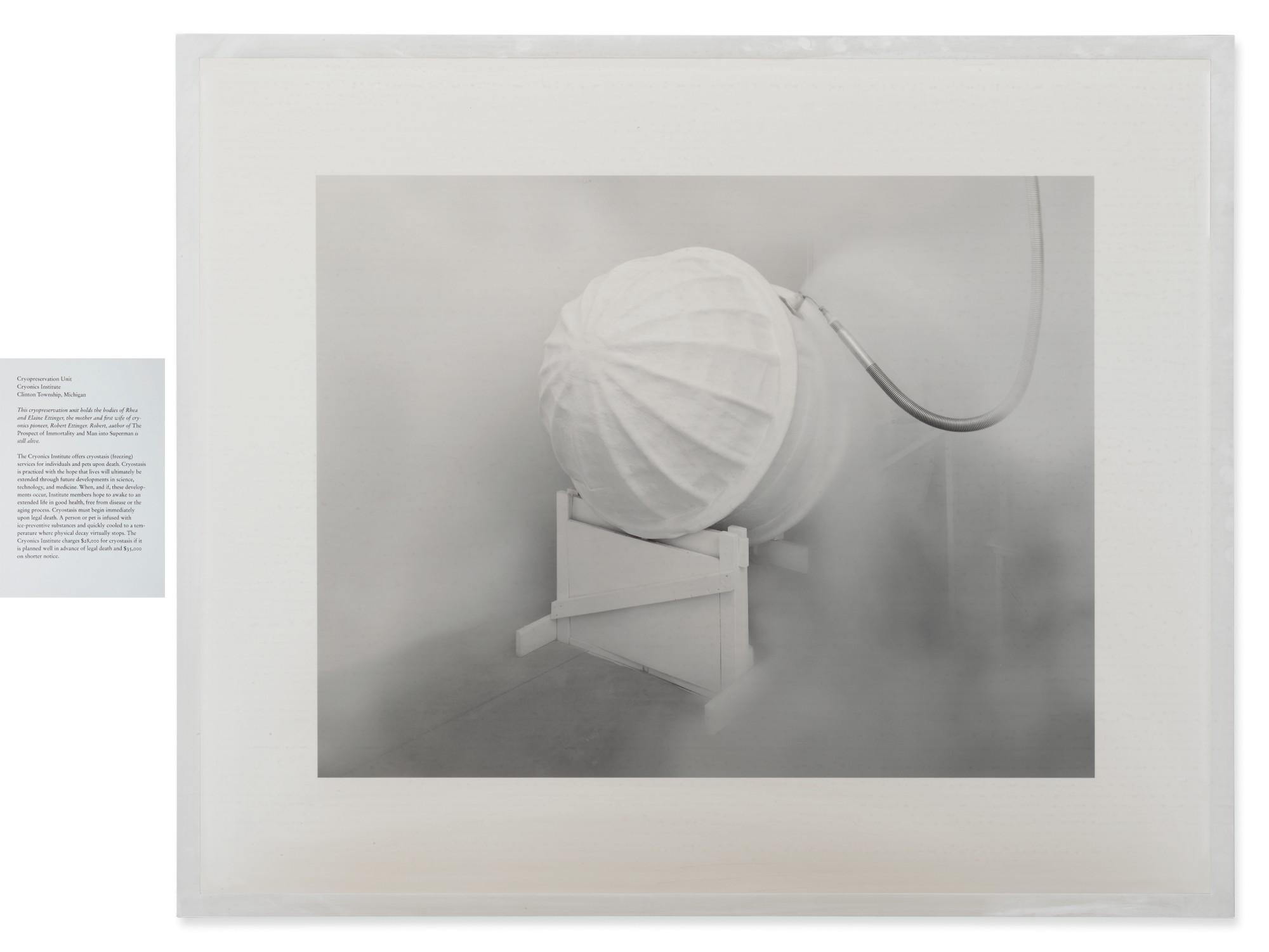 Taryn Simon - Cryopreservation Unit, Cryonics Institute, Clinton Township, Michigan