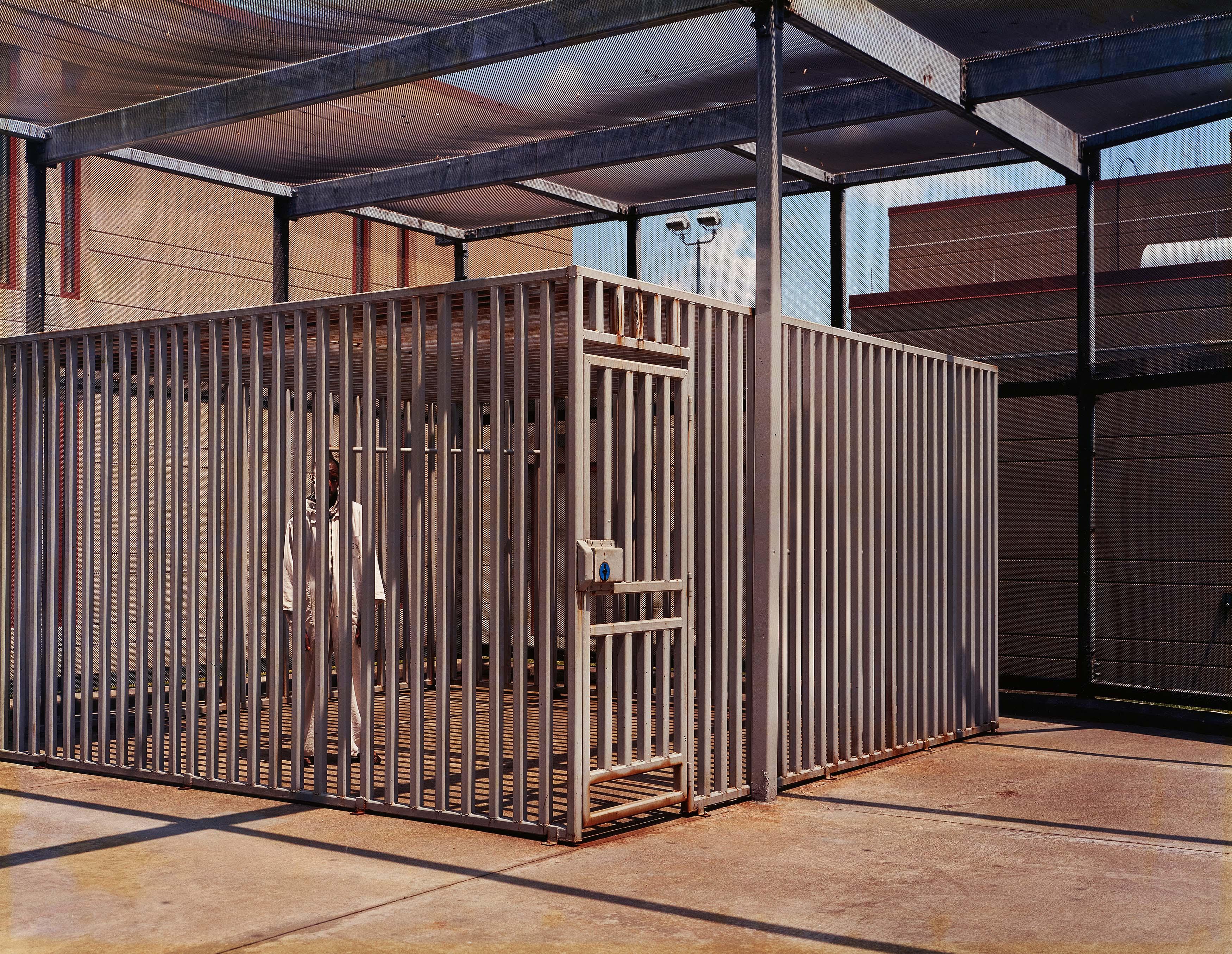 Taryn Simon - Terrell Yarbrough, death row inmate, age 22, outdoor recreational facility, Mansfield Correctional Institution, Ohio, where prisoners spend one hour a day outside of their cells