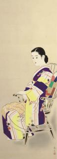 Tateishi Harumi - Young Woman In A Windsor Chair