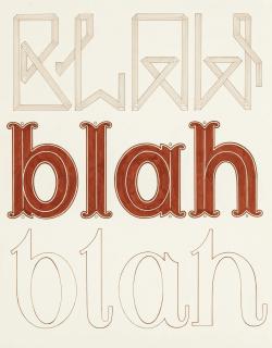 Tauba Auerbach - Blah, Blah, Blah