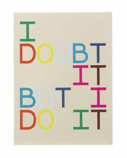 Tauba Auerbach - I Doubt It, But I Do It (Anagram XII)