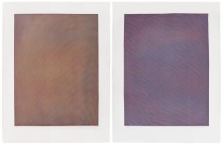 Tauba Auerbach - Mesh Moire: two prints