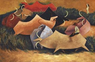 Tay Bak Koi - Buffaloes Grazing on Field