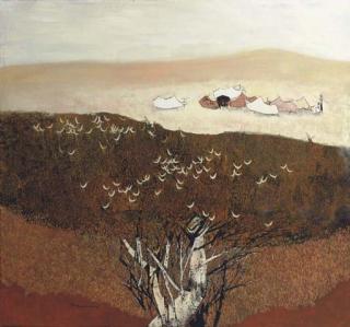 Tay Bak Koi - Landscape with water buffaloes