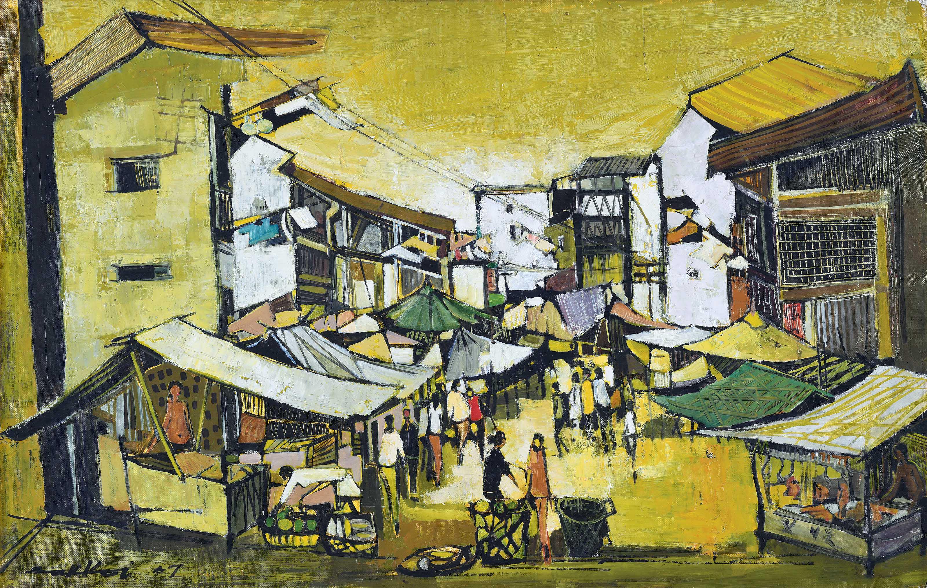 Tay Bak Koi - Market Scene