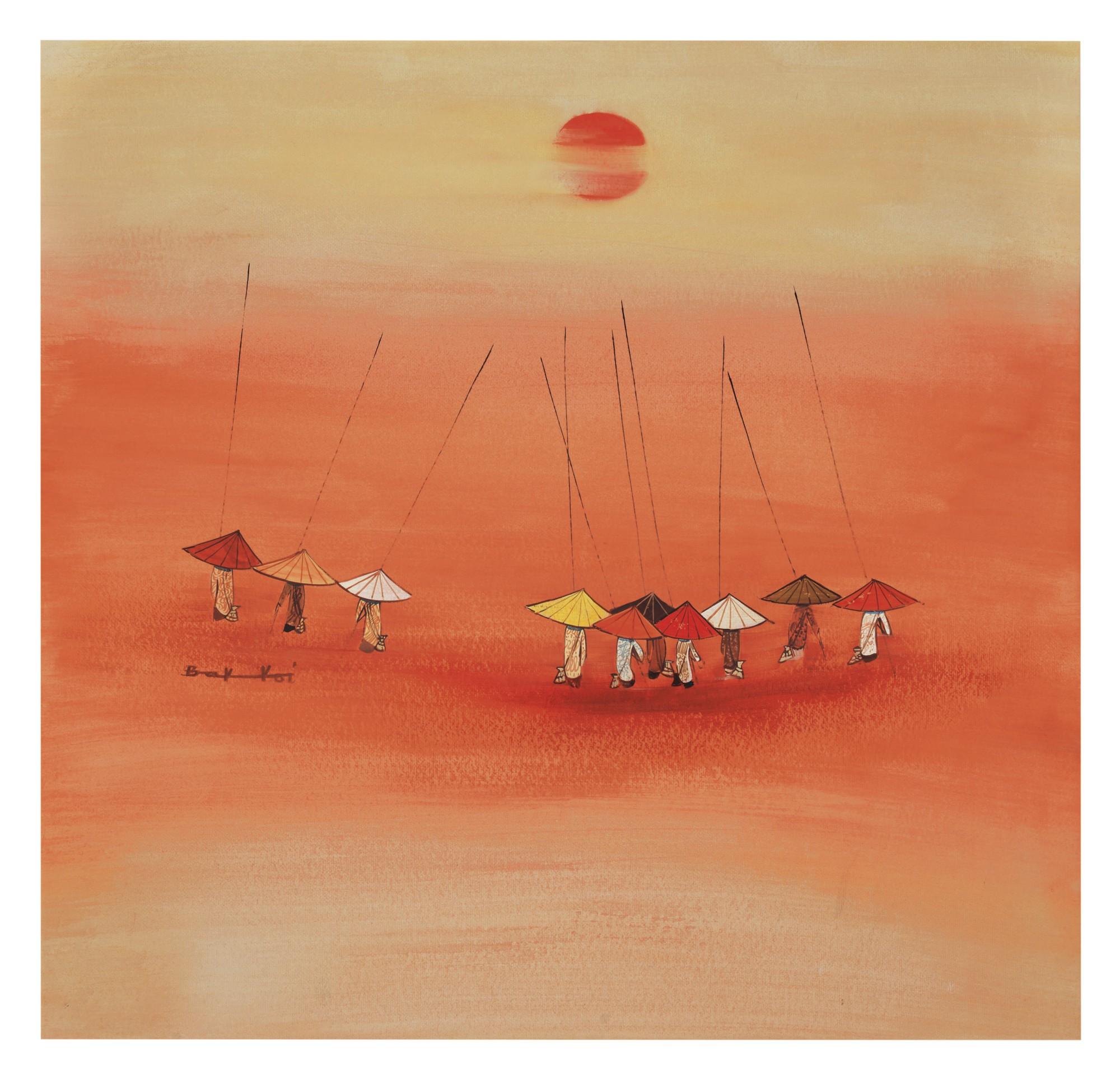 Tay Bak Koi - People Under Umbrellas