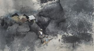 Tay Bak Koi - Washerwomen in a Village