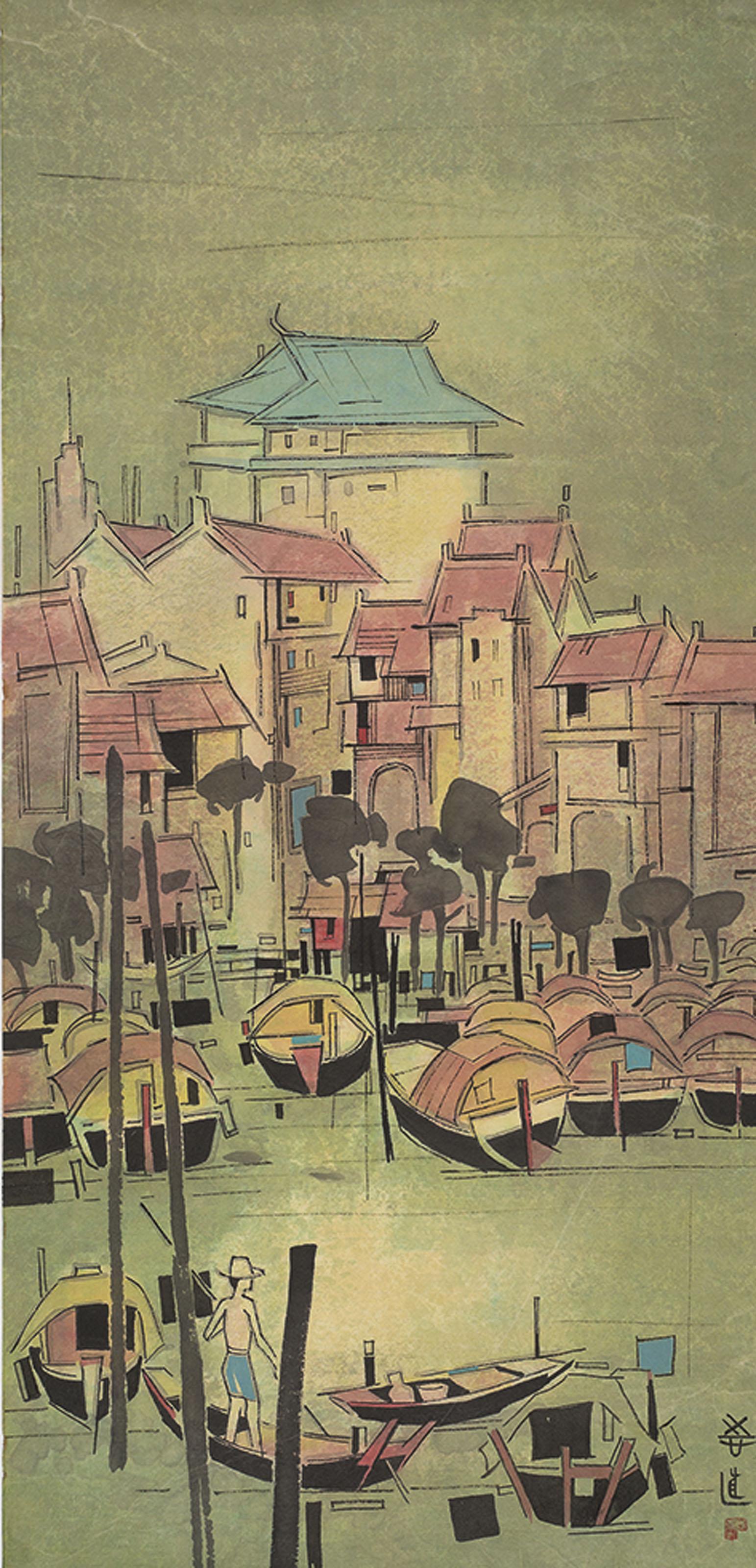 Tay Chee Toh - A View of Singapore River