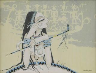 Tay Chee Toh - Dayak Girl with Pipe