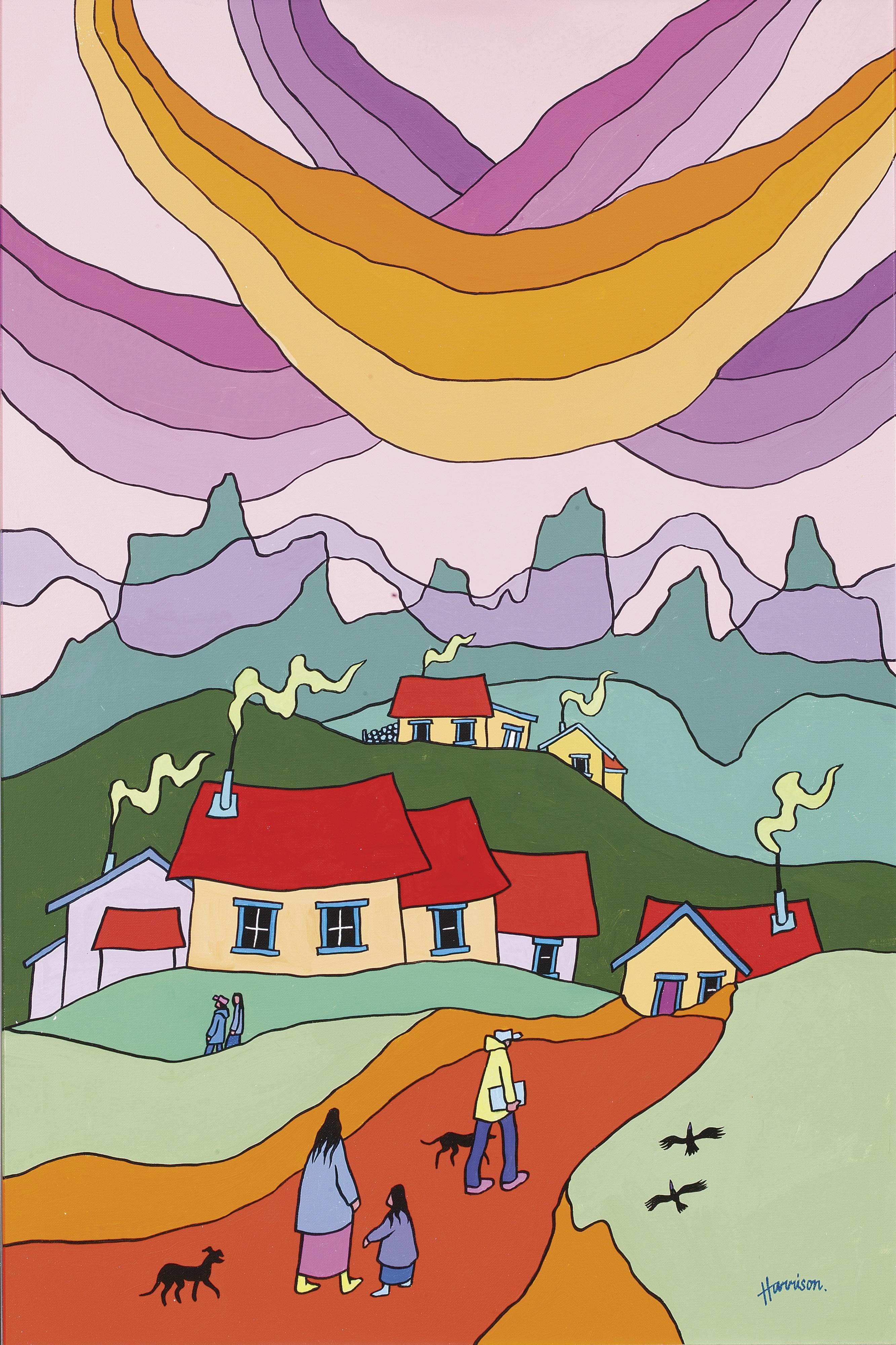 Ted Harrison - Smoke Wreathes Up