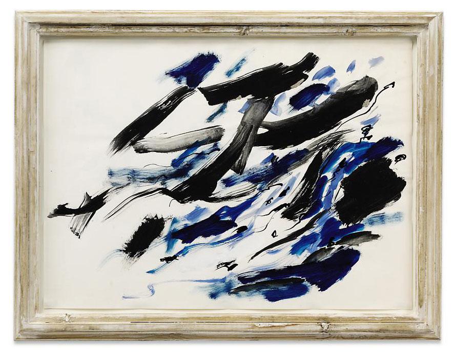 Teddy Millington-Drake - Composition in blue and black