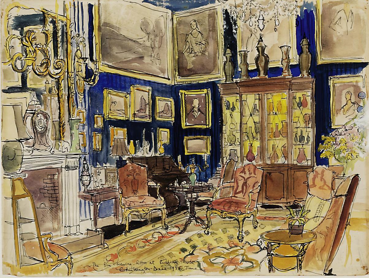 Teddy Millington-Drake - The Blue Drawing Room at Rudding Park