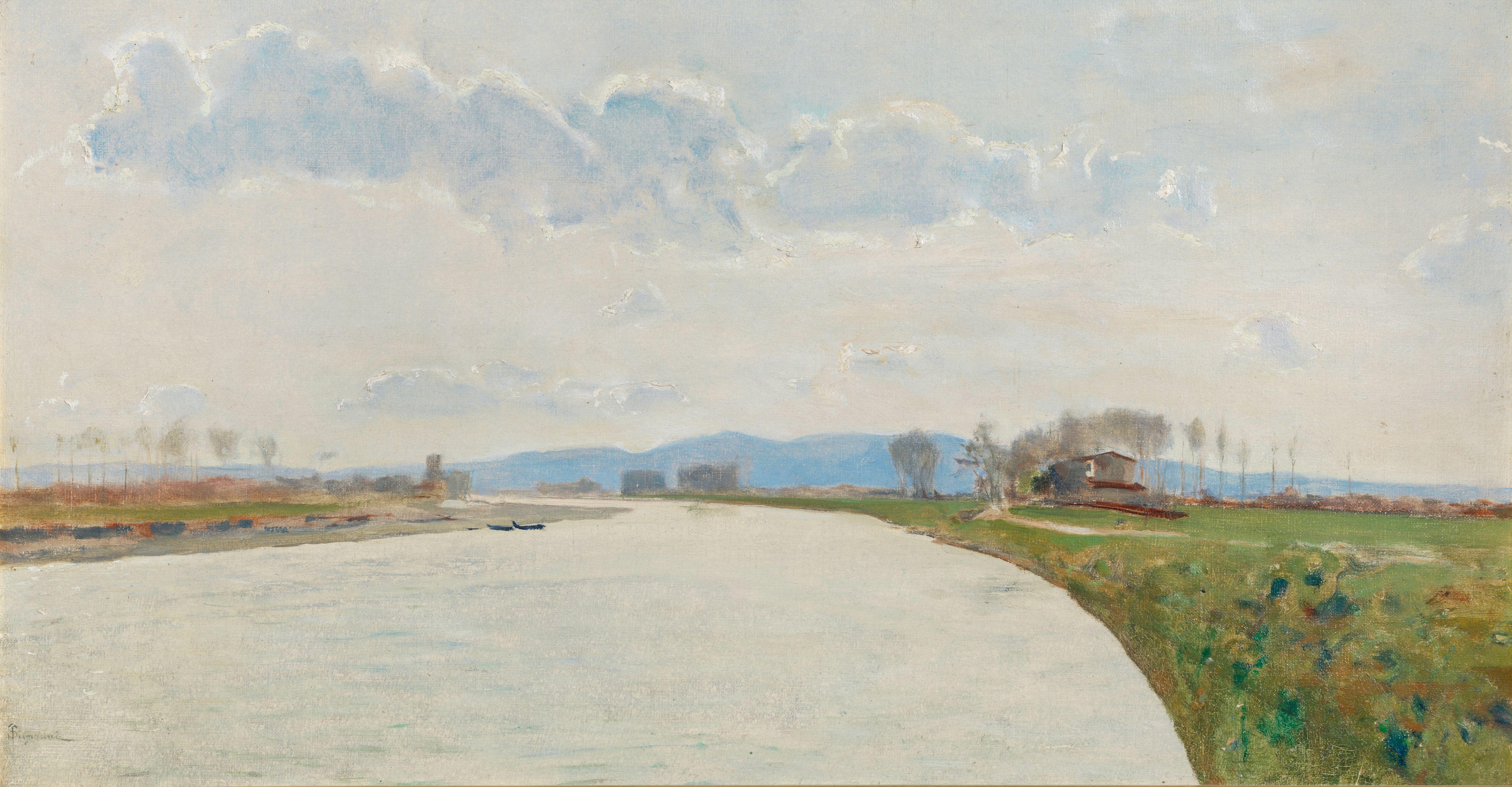 Telemaco Signorini - Campagna dell\'Arno