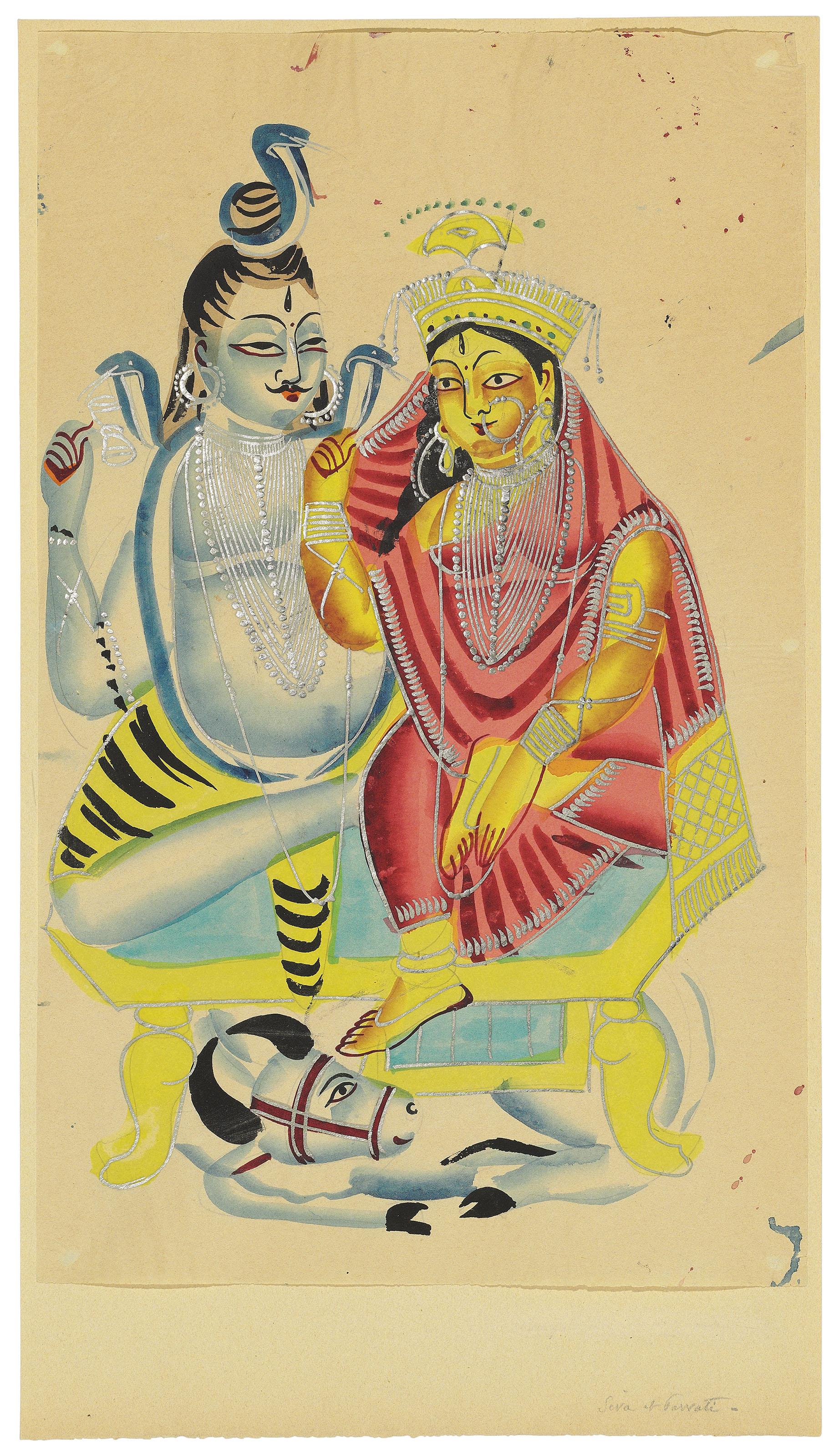 Ten Paintings Of Hindu Deities
