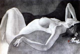 Teng Nee Cheong - Portrait of a reclining nude