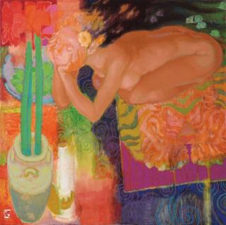 Teng Nee Cheong - Scarlet Glory upon Midnight Blooms