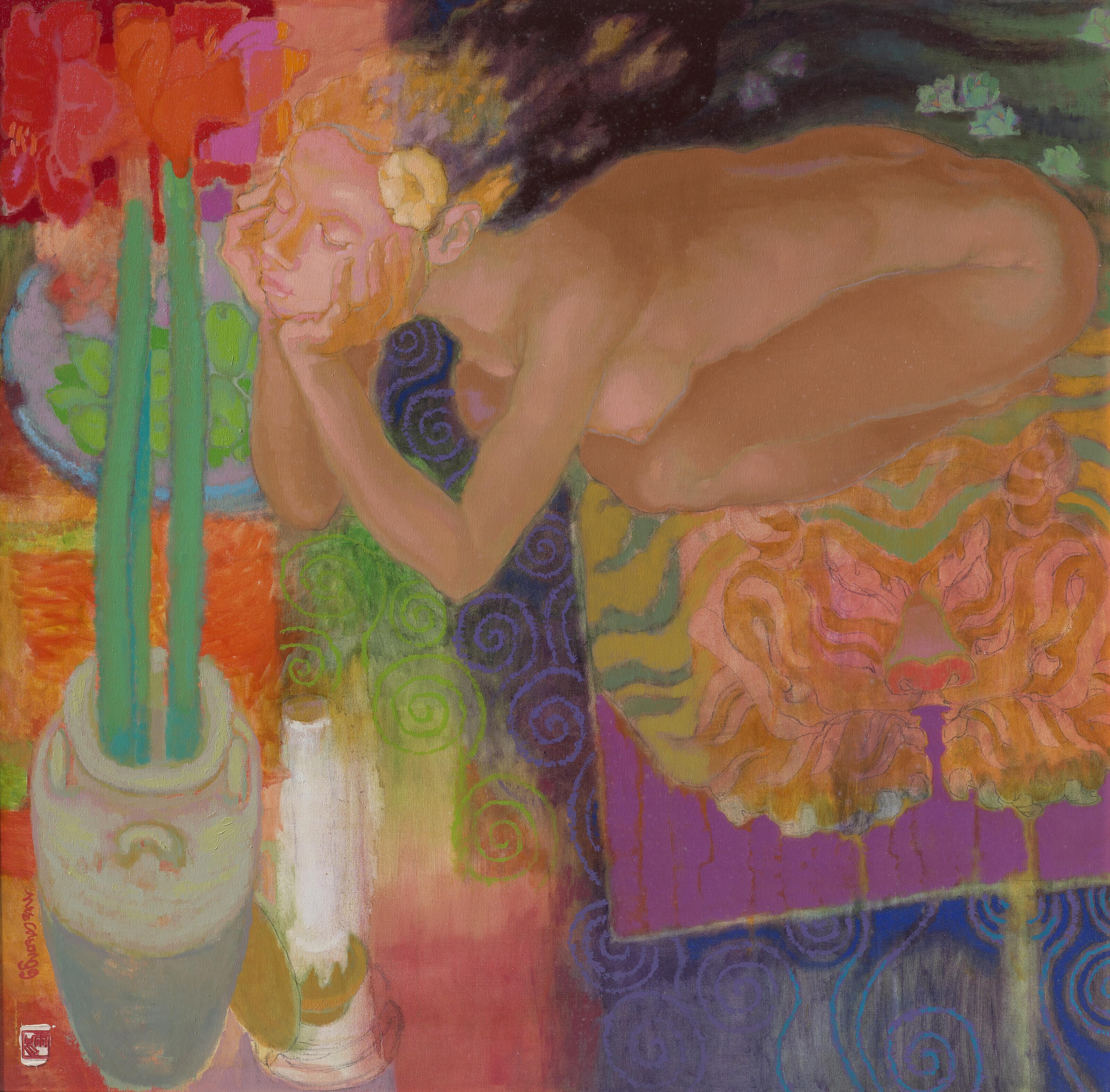 Teng Nee Cheong - Scarlet Glory upon Midnight Blooms