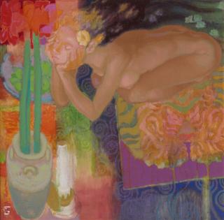 Teng Nee Cheong - Scarlet Glory upon Midnight Blooms