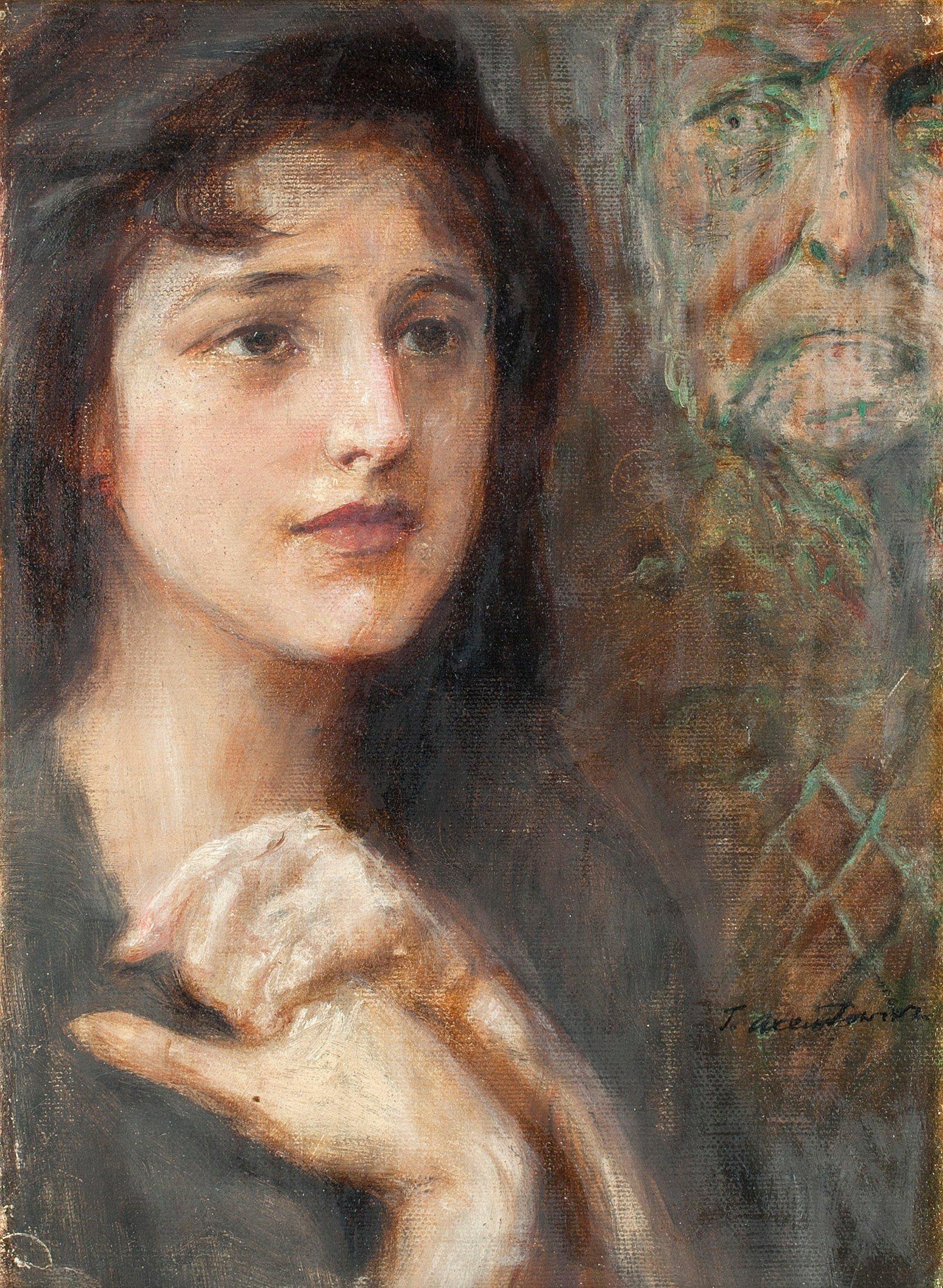 Teodor Axentowicz - Young woman being watched