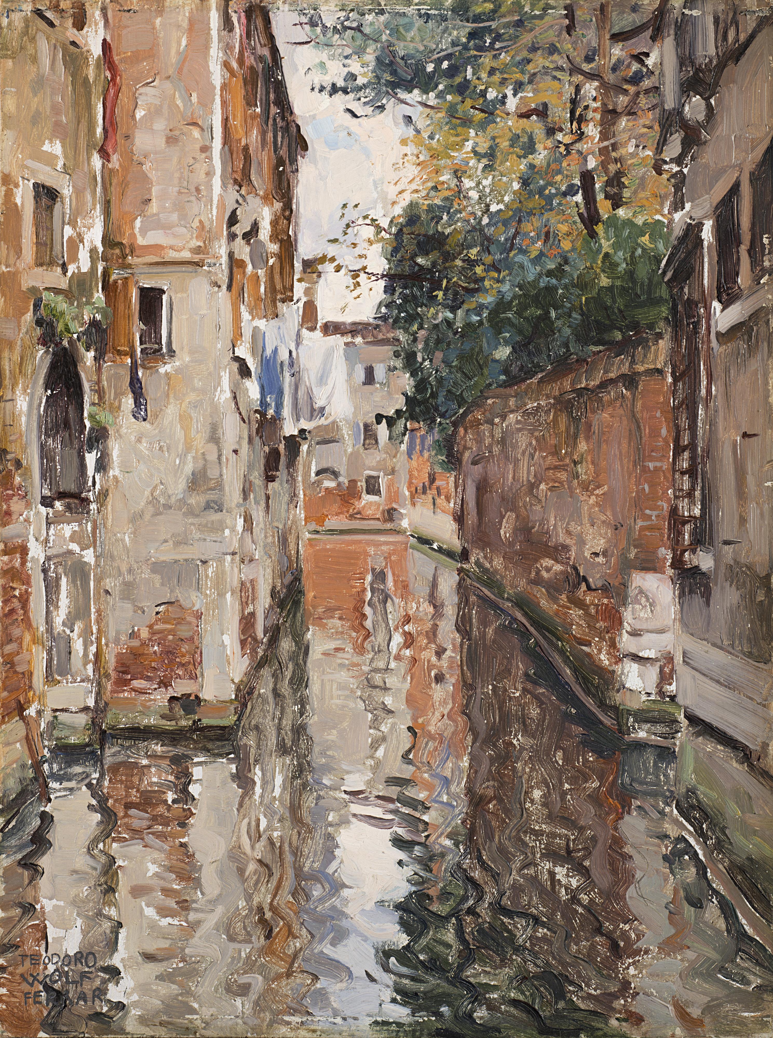 Teodoro Wolf-Ferrari - Rio della Madoneta. Venezia