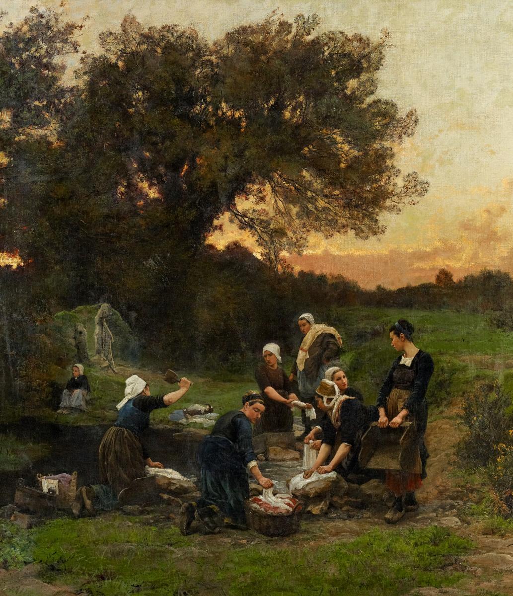 Téophile-Louis Deyrolle - Bretonische Wäscherinnen