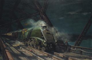Terence Cuneo - An A4 Pacific Crossing the Forth