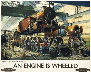 Terence Cuneo - An Engine Is Wheeled