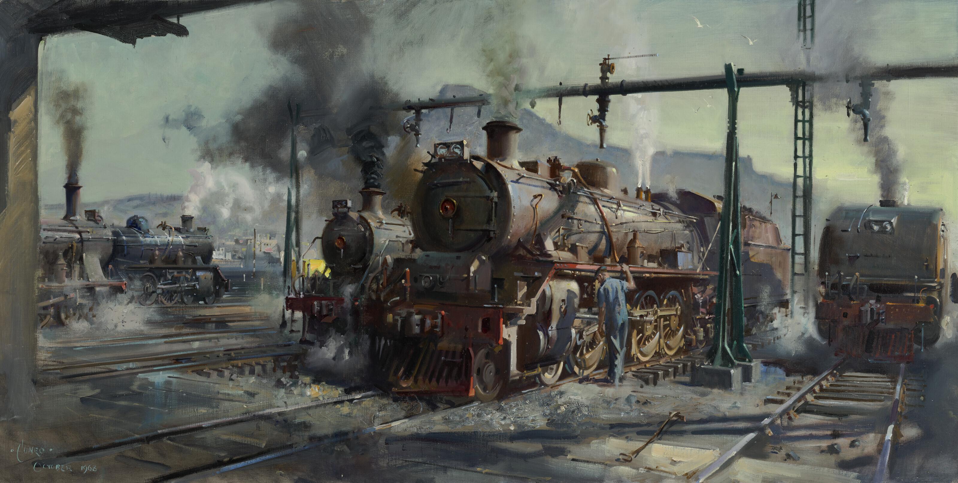 Terence Cuneo - Atmosphere of Steam