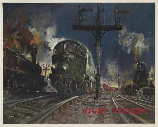 Terence Cuneo - Night Freight