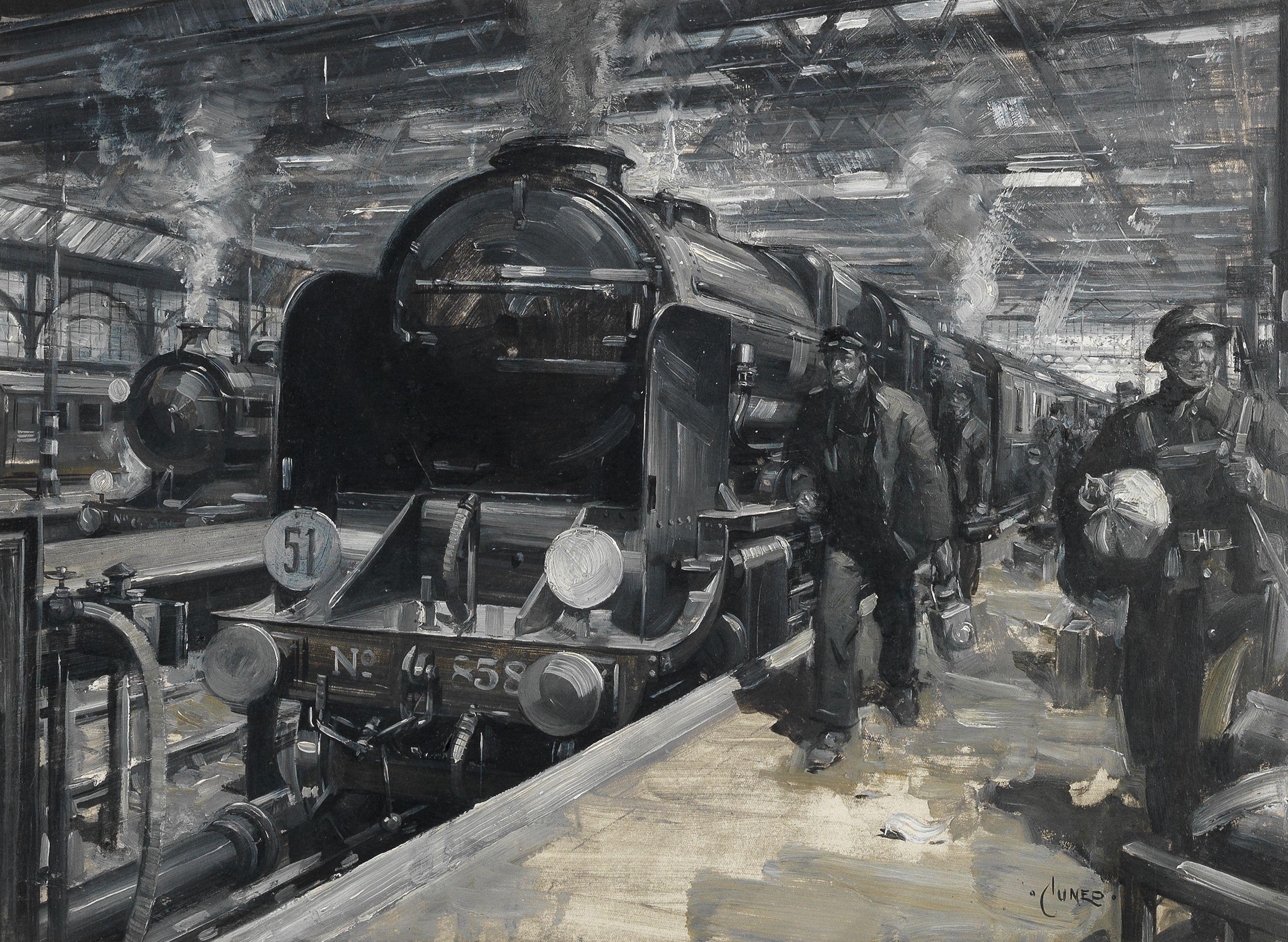 Terence Cuneo - On the Platform