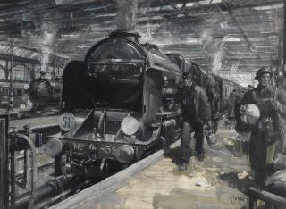 Terence Cuneo - On the Platform