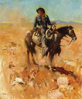 Terence Cuneo - Rick Pearson, Cow Puncher, Texas